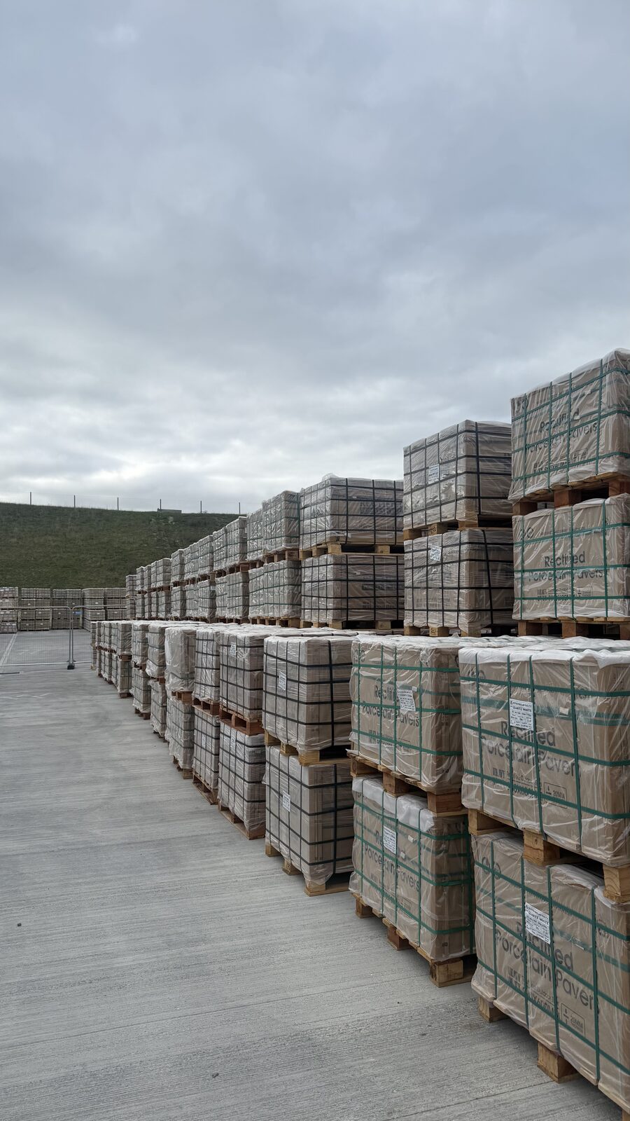 Sati Paving UK stockyard - Ready to dispatch